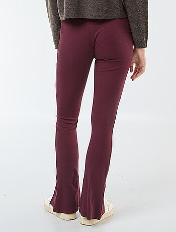 Legging flare de canalé