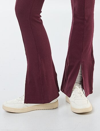 Legging flare de canalé