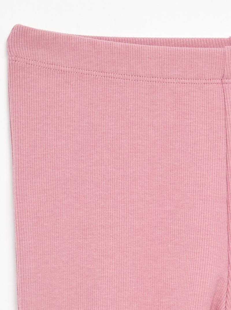 Legging flare de canalé Rosa - Kiabi