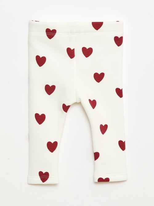 Legging forrado en felpa con lazo - Kiabi