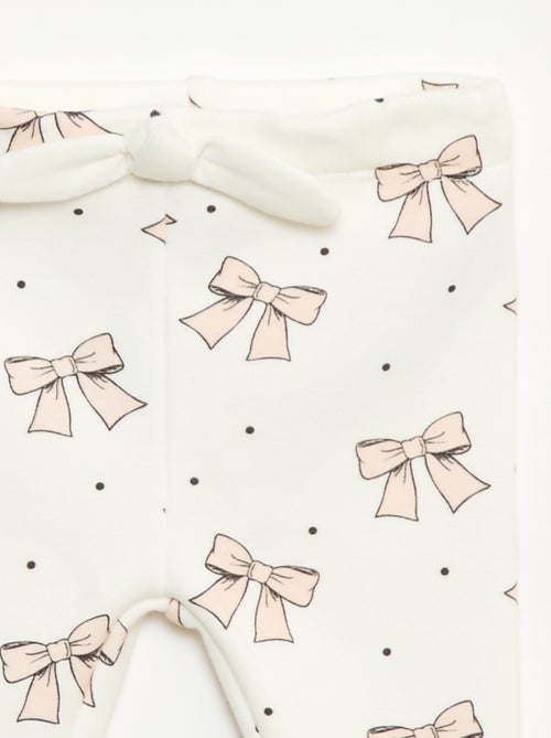 Legging forrado en felpa con lazo - Kiabi