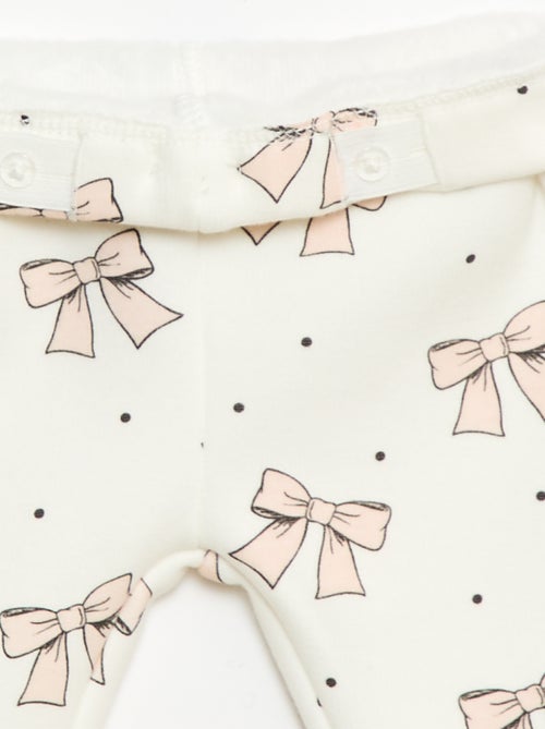 Legging forrado en felpa con lazo - Kiabi