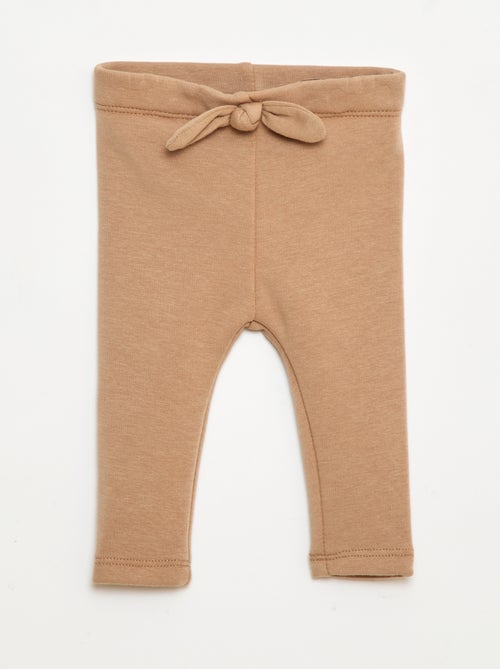 Legging forrado en felpa con lazo - Kiabi