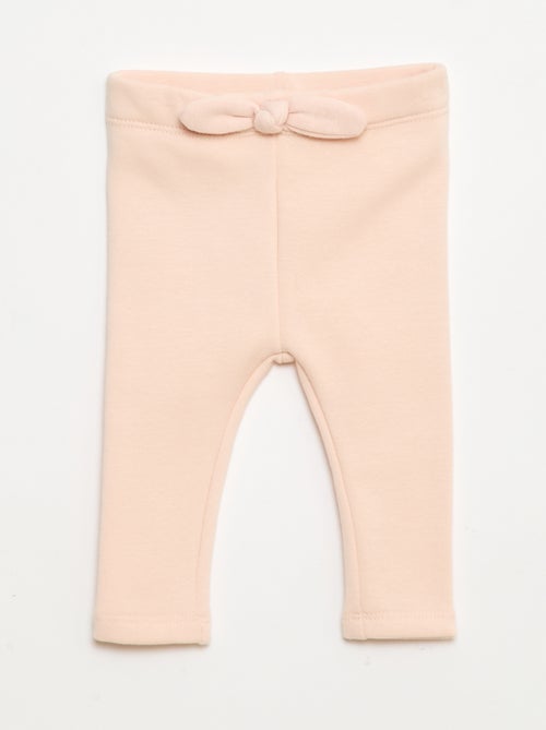 Legging forrado en felpa con lazo - Kiabi
