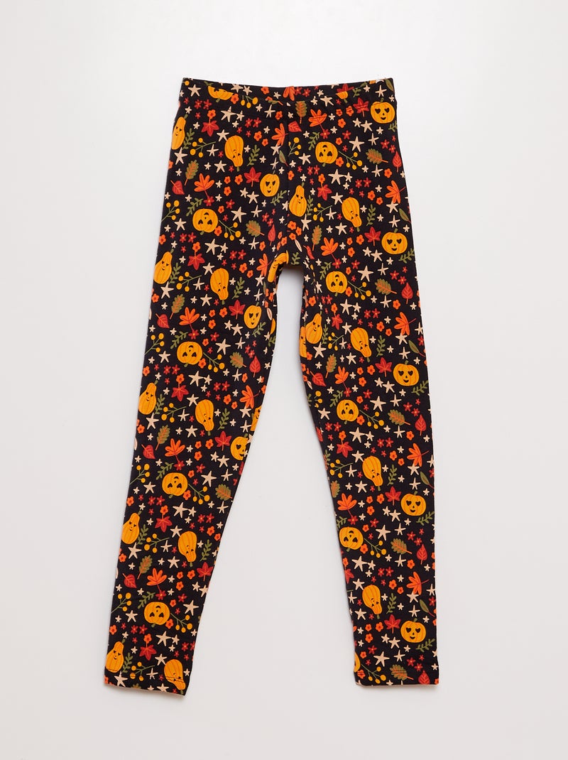 Legging grueso con estampado - Halloween NEGRO - Kiabi