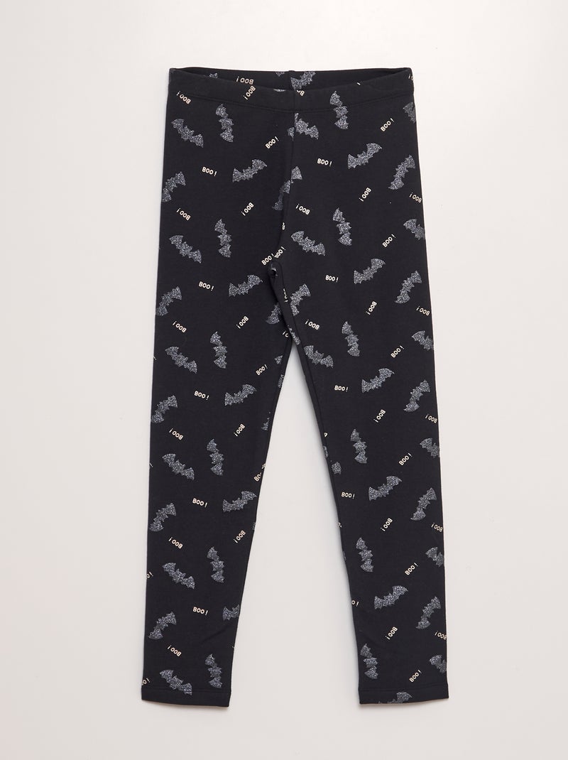 Legging grueso con estampado - Halloween NEGRO - Kiabi