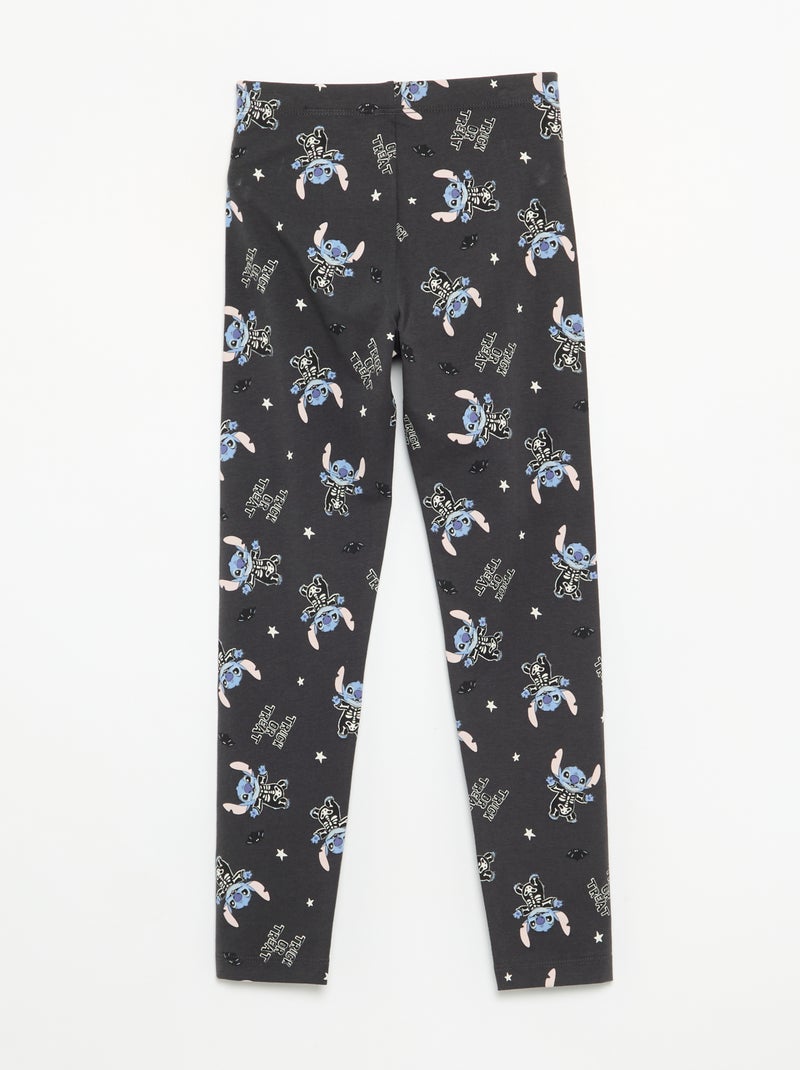 Legging 'Halloween' 'Disney' 'Stitch' Negro - Kiabi