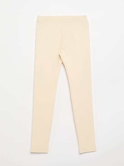 Legging largo acanalado liso - Kiabi Legging largo acanalado liso - Kiabi