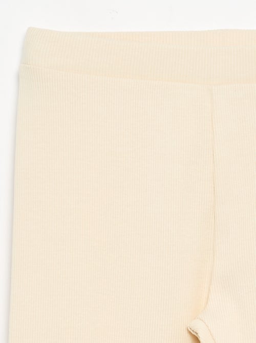 Legging largo acanalado liso - Kiabi Legging largo acanalado liso - Kiabi