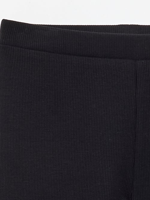 Legging largo acanalado liso - Kiabi