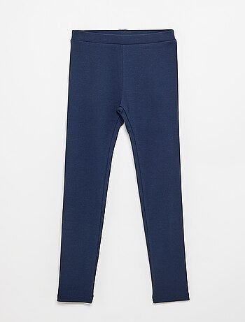 Legging largo acanalado liso