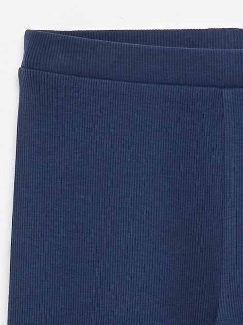 Legging largo acanalado liso - Kiabi Legging largo acanalado liso - Kiabi
