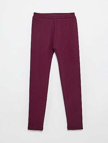 Legging largo acanalado liso