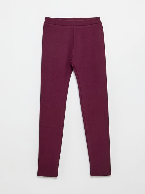 Legging largo acanalado liso - Kiabi Legging largo acanalado liso - Kiabi