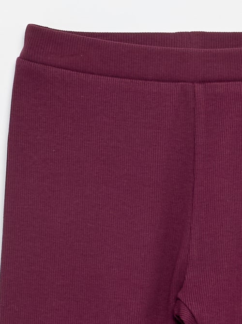 Legging largo acanalado liso - Kiabi Legging largo acanalado liso - Kiabi