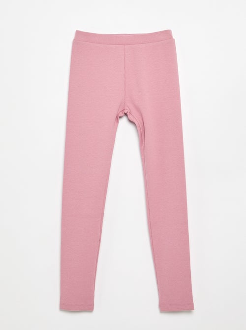 Legging largo acanalado liso - Kiabi Legging largo acanalado liso - Kiabi