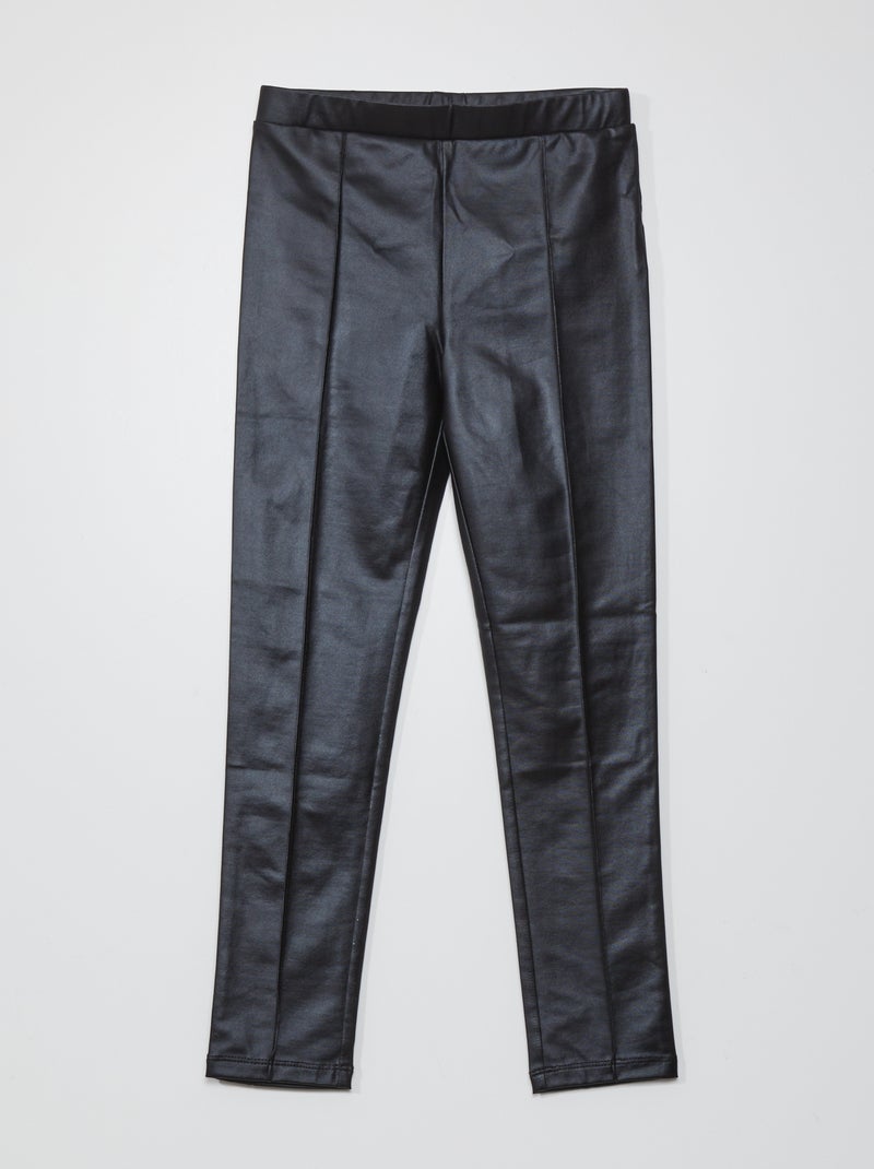 Legging largo brillante negro - Kiabi