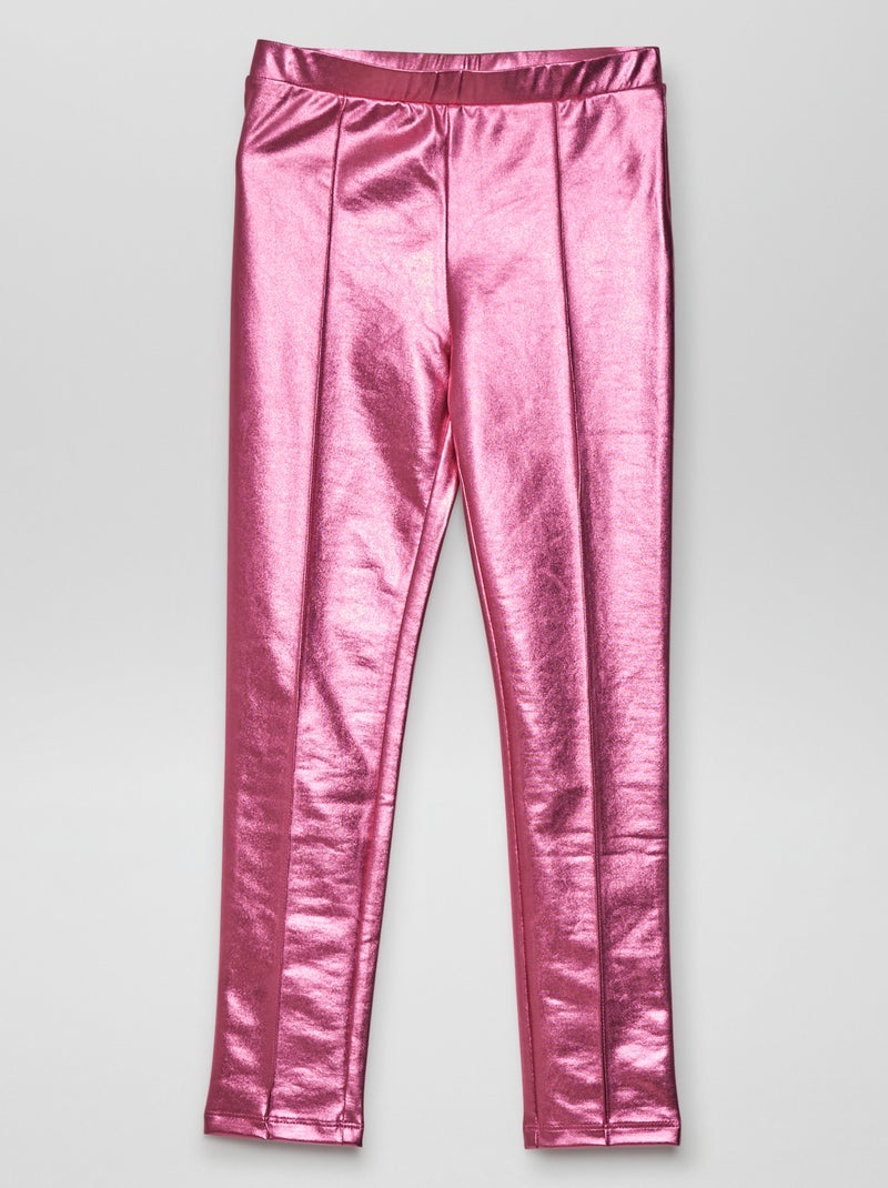 Legging largo brillante ROSA - Kiabi
