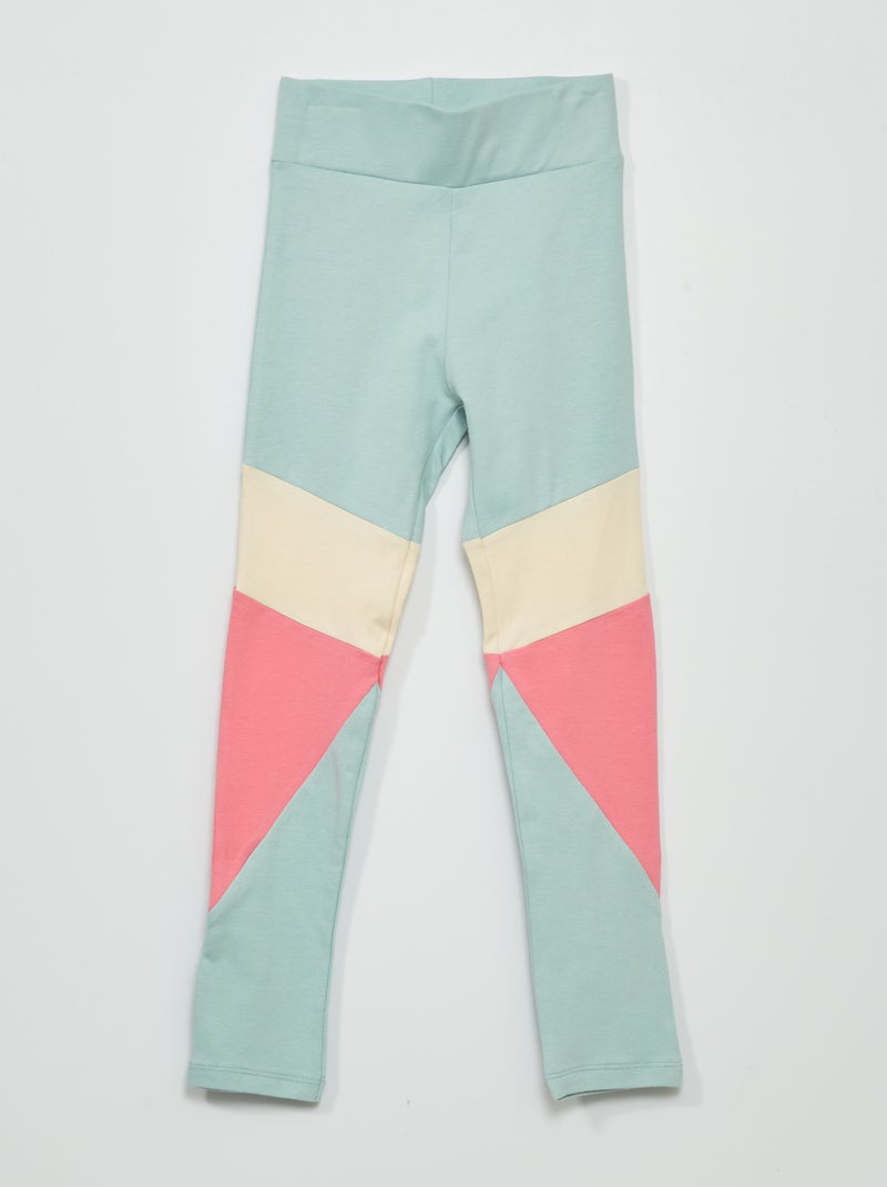Legging largo colorblock AZUL - Kiabi