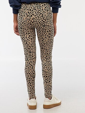 Legging largo con estampado de leopardo