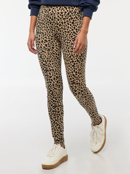 Legging largo con estampado de leopardo - Kiabi