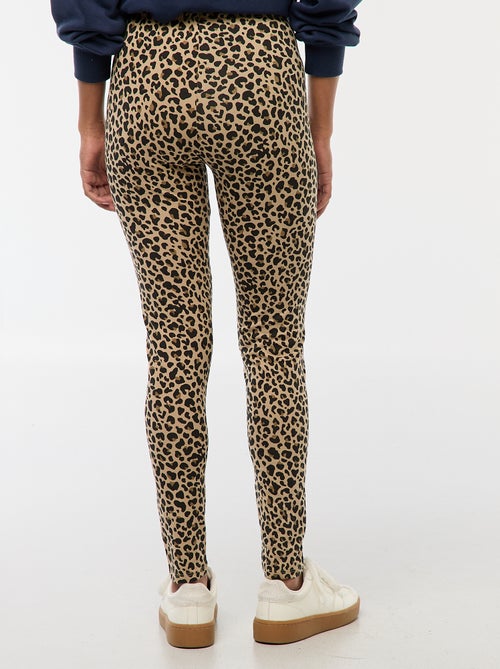 Legging largo con estampado de leopardo - Kiabi