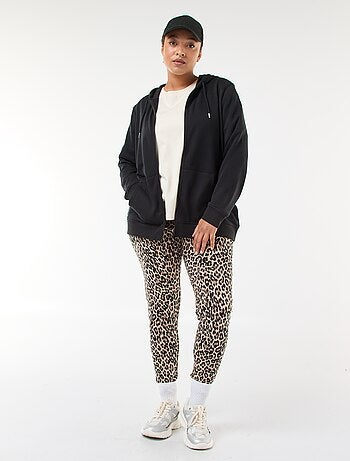 Legging largo con estampado de leopardo