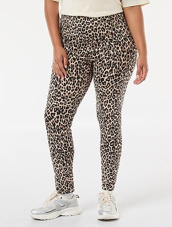 Legging largo con estampado de leopardo