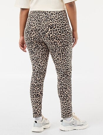 Legging largo con estampado de leopardo