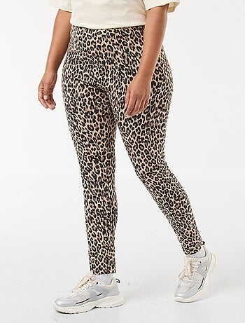 Legging largo con estampado de leopardo