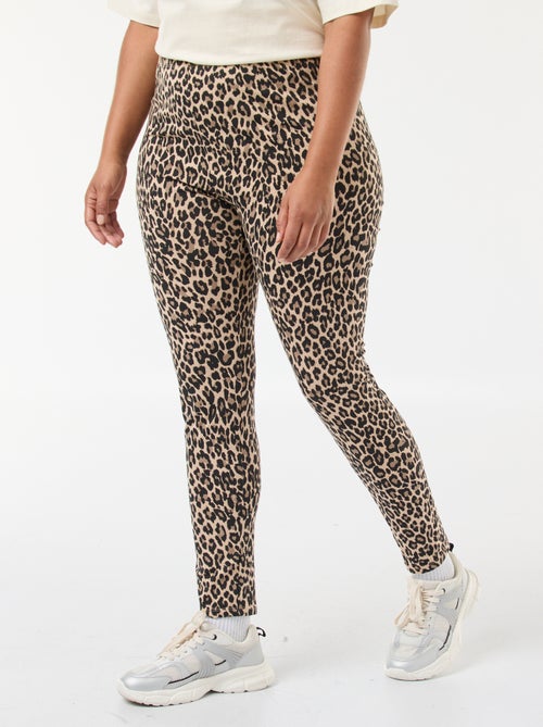 Legging largo con estampado de leopardo - Kiabi