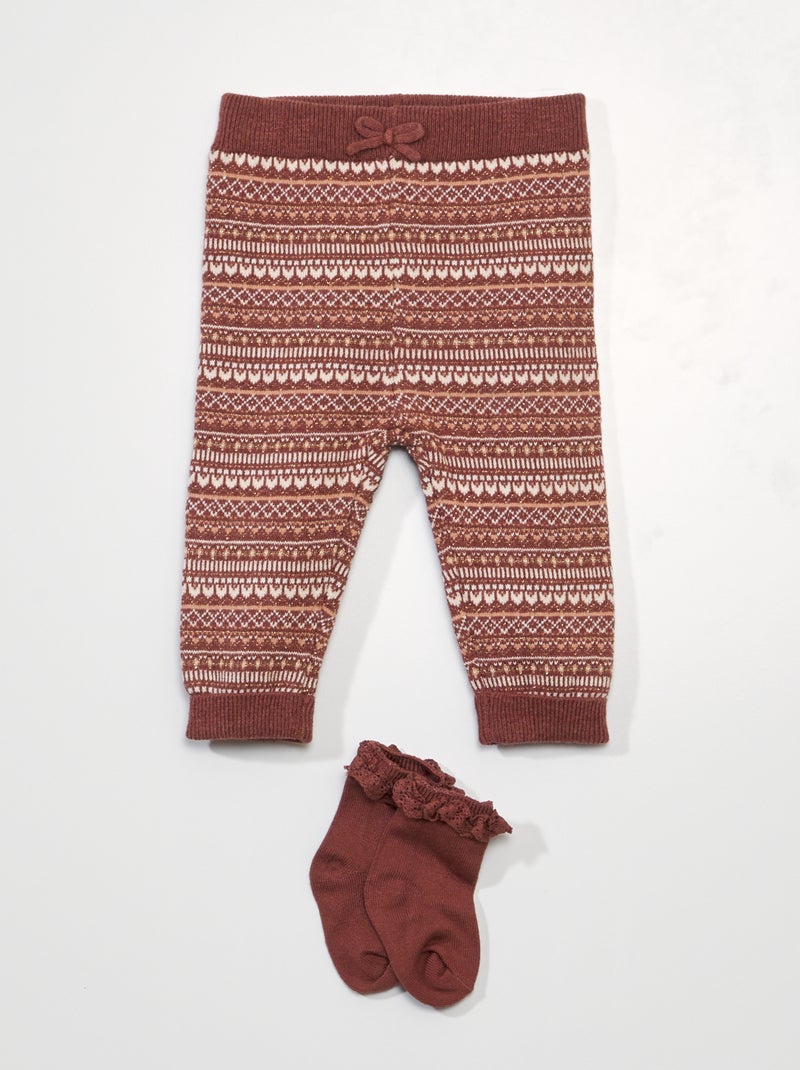 Legging largo con estampado ROJO - Kiabi