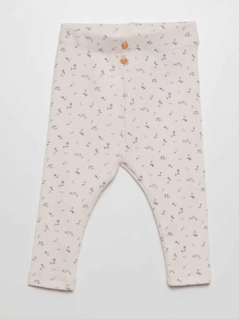 Legging largo con estampado ROSA - Kiabi
