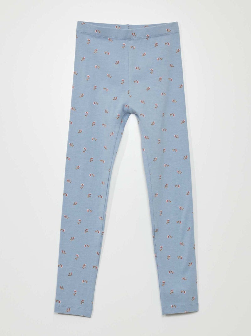 Legging largo con motivo AZUL - Kiabi