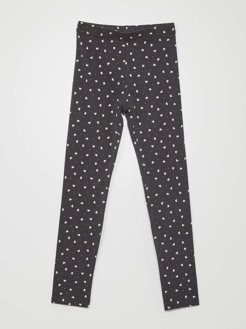 Legging largo con motivo GRIS - Kiabi
