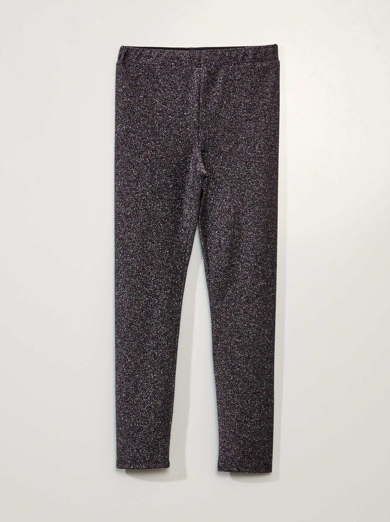 Legging largo con purpurina NEGRO - Kiabi
