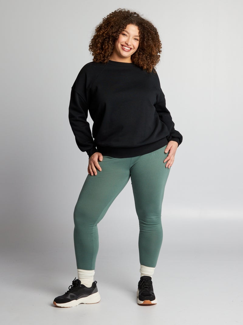 Legging largo de algodón VERDE - Kiabi