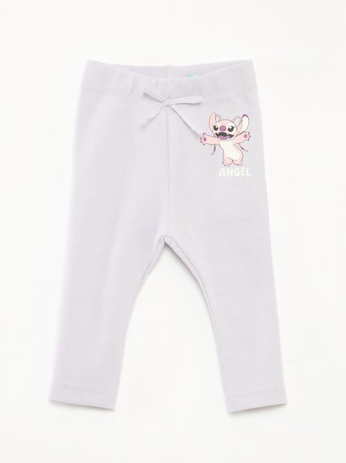 Legging largo de canalé 'Disney' - Kiabi