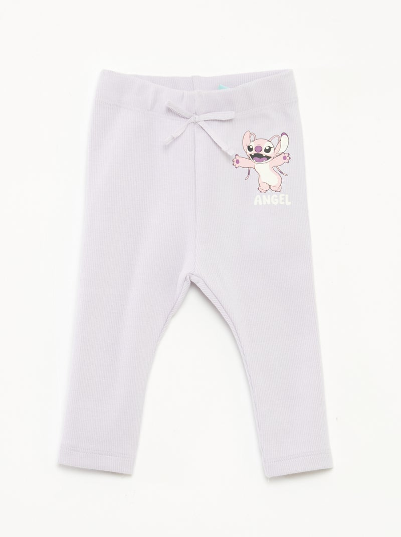 Legging largo de canalé 'Disney' Purpura - Kiabi