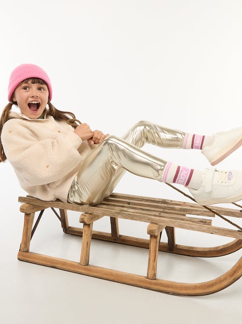 Legging largo de imitación cuero - Kiabi