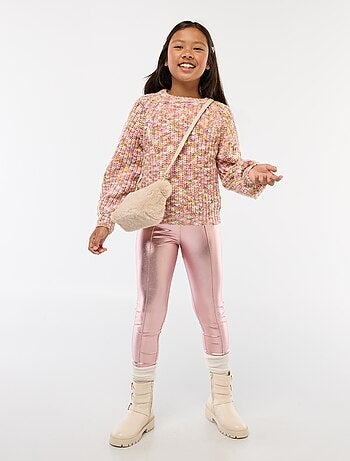 Legging largo en símil piel