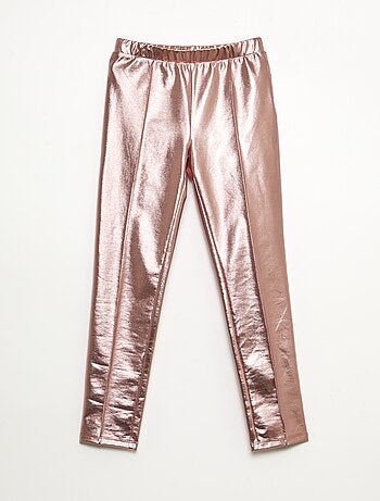 Legging largo en símil piel