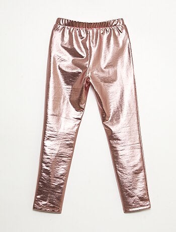 Legging largo en símil piel