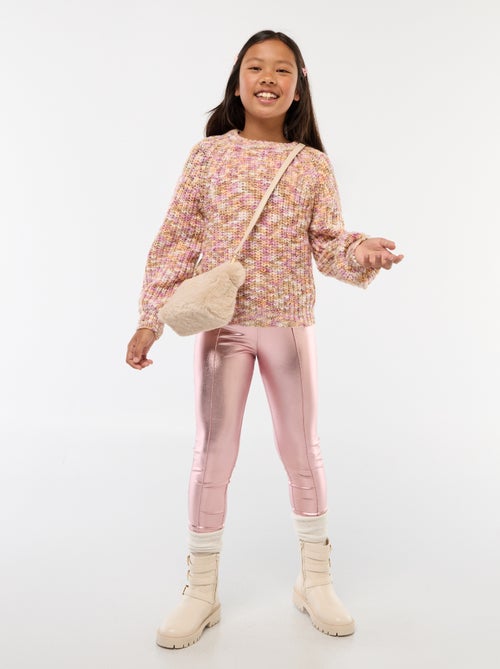 Legging largo de imitación piel - Kiabi