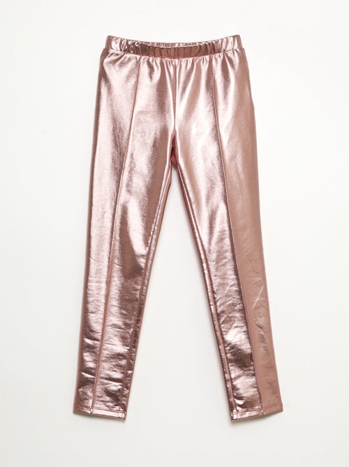 Legging largo de imitación piel - Kiabi