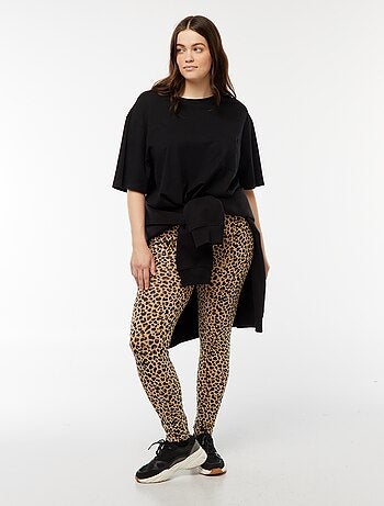 Legging largo de leopardo