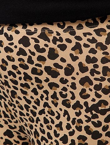 Legging largo de leopardo