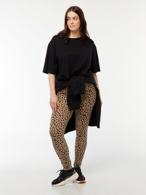 Legging largo de leopardo - Kiabi