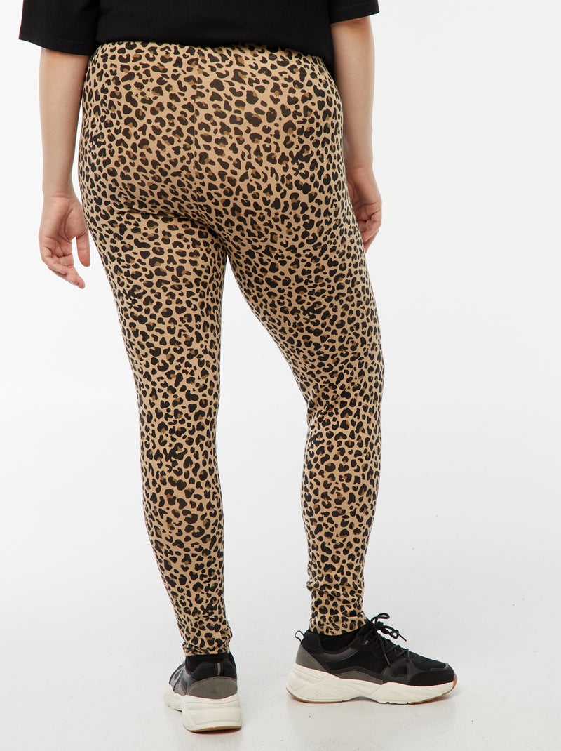 Legging largo de leopardo Beige - Kiabi