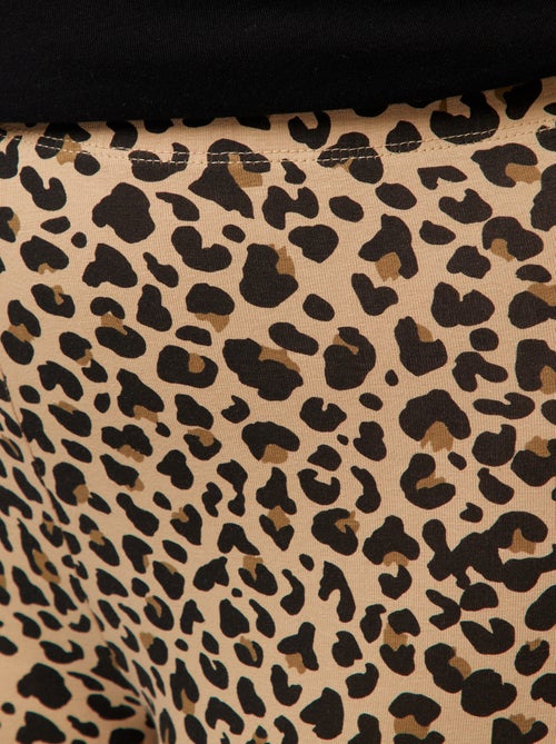 Legging largo de leopardo - Kiabi